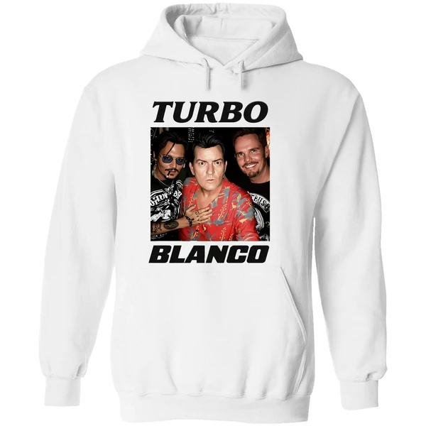 Turbo Blanco Johnny Depp Charlie Sheen And Kevin Dillon Hoodie - Image 8