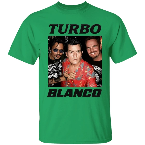 Turbo Blanco Johnny Depp Charlie Sheen And Kevin Dillon Shirt - Image 2