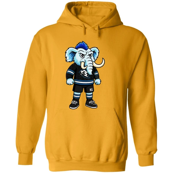 Tusky The Utah Mammoth Mascot Cartoon Nhl Hoodie