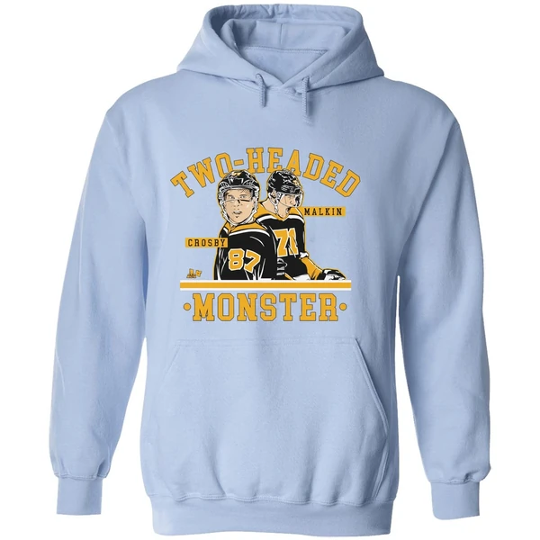 Two Headed Monster Sidney Crosby And Evgeni Malkin Pittsburgh Penguins Hoodie - Image 4