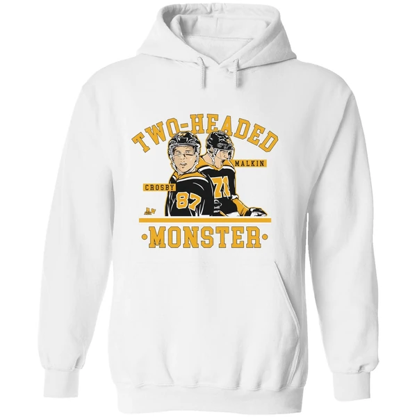 Two Headed Monster Sidney Crosby And Evgeni Malkin Pittsburgh Penguins Hoodie - Image 8