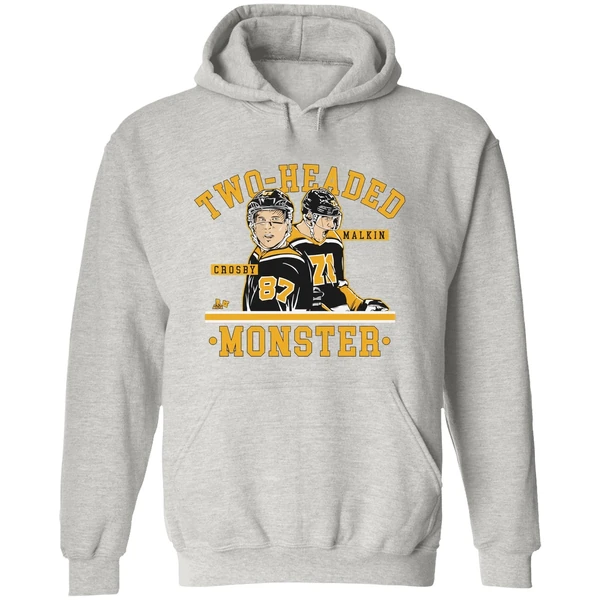 Two Headed Monster Sidney Crosby And Evgeni Malkin Pittsburgh Penguins Hoodie - Image 9