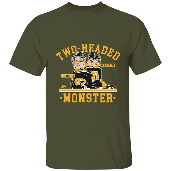 Two Headed Monster Sidney Crosby And Evgeni Malkin Pittsburgh Penguins Shirt - Image 4