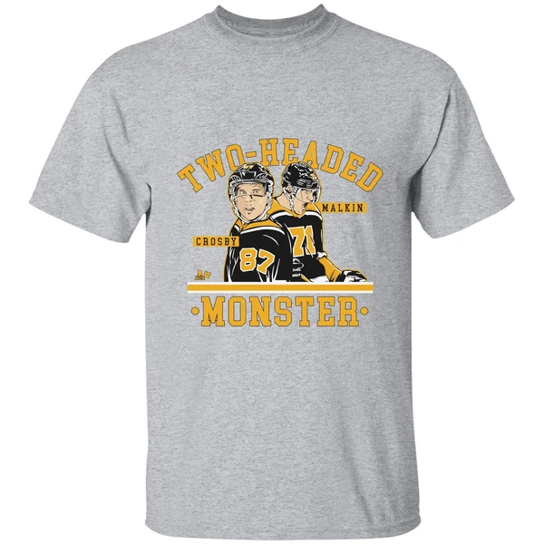 Two Headed Monster Sidney Crosby And Evgeni Malkin Pittsburgh Penguins Shirt - Image 9