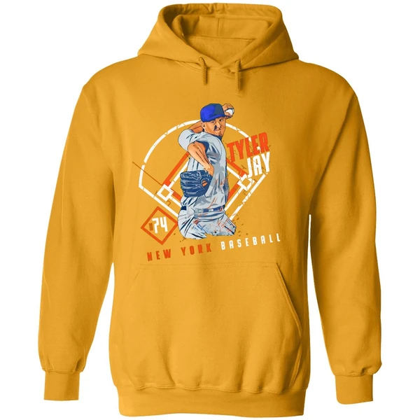 Tyler Jay 74 New York Mets Baseball Ballpark Player Art Print Hoodie