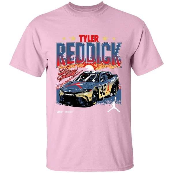 tyler reddick classic ink scheme shirt lightpink