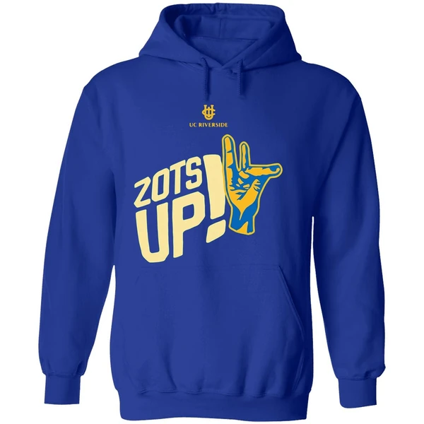 Uci Mens Basketball Zots Up Hand Hoodie - Image 7