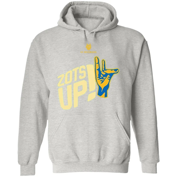 Uci Mens Basketball Zots Up Hand Hoodie - Image 9