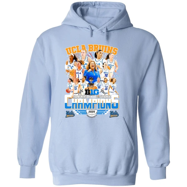 Ucla Bruins B1g Tiaa Womens Basketball Tournament Champions 2025 Hoodie - Image 4