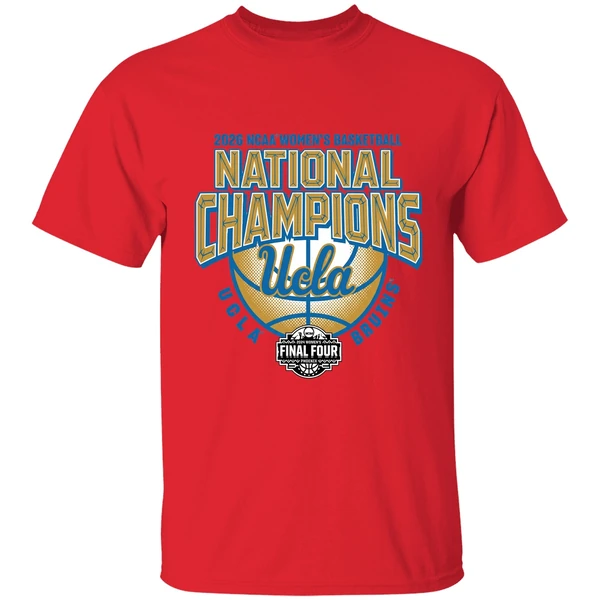 ucla bruins womens basketball 2026 ncaa national champions final four 2026 shirt red