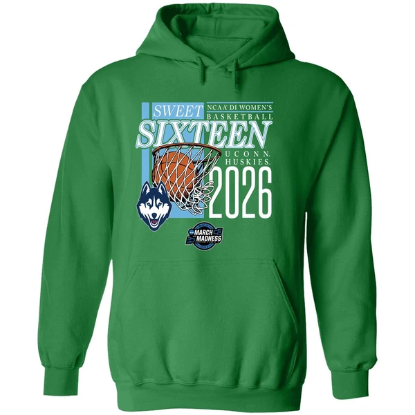 Uconn Huskies Sweet Sixteen 2026 Ncaa D1 Womens Basketball March Madness Hoodie - Image 2