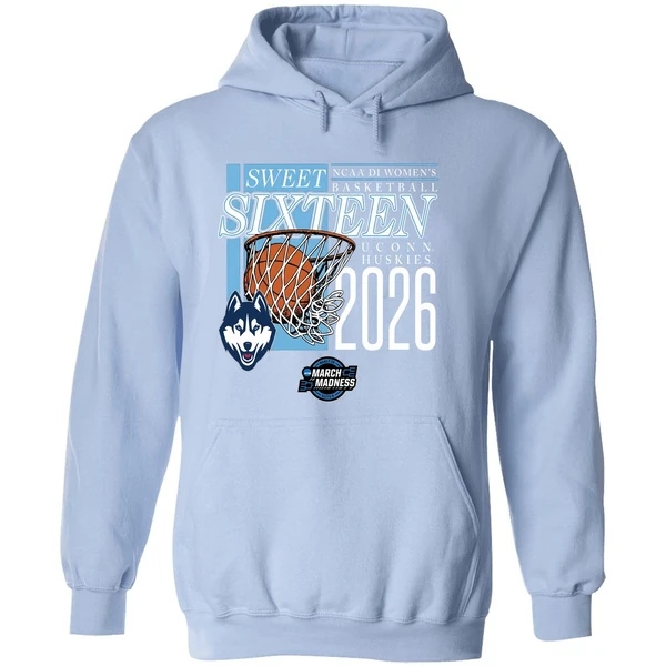Uconn Huskies Sweet Sixteen 2026 Ncaa D1 Womens Basketball March Madness Hoodie - Image 4