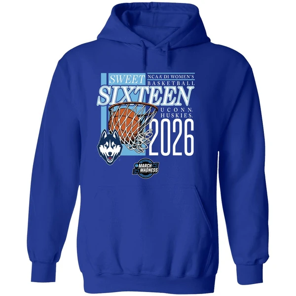 Uconn Huskies Sweet Sixteen 2026 Ncaa D1 Womens Basketball March Madness Hoodie - Image 7