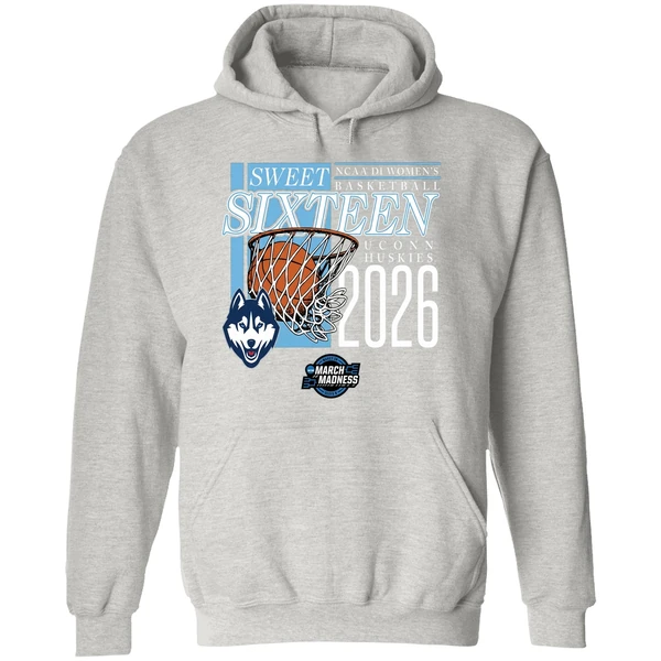 Uconn Huskies Sweet Sixteen 2026 Ncaa D1 Womens Basketball March Madness Hoodie - Image 9