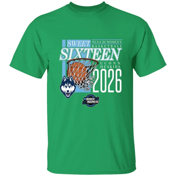 Uconn Huskies Sweet Sixteen 2026 Ncaa D1 Womens Basketball March Madness Shirt - Image 2