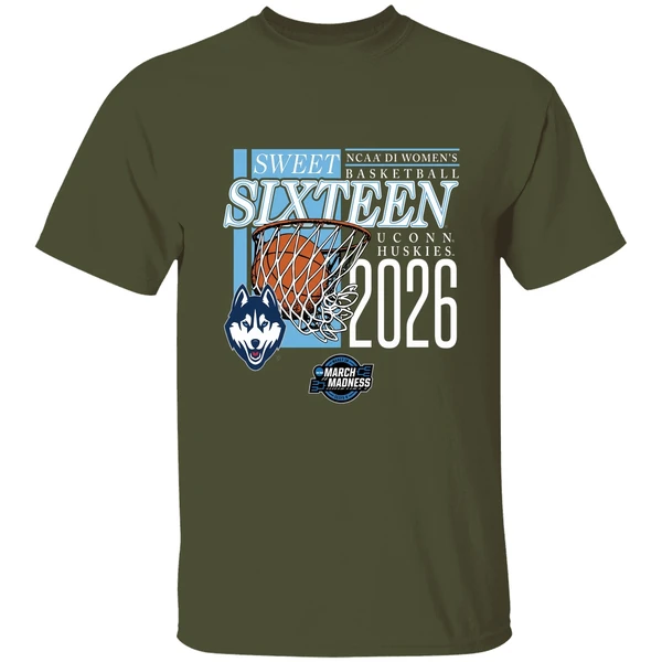 Uconn Huskies Sweet Sixteen 2026 Ncaa D1 Womens Basketball March Madness Shirt - Image 4