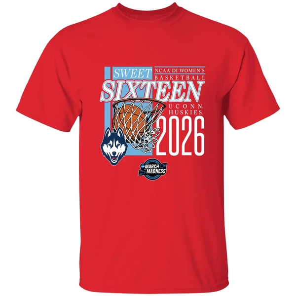 Uconn Huskies Sweet Sixteen 2026 Ncaa D1 Womens Basketball March Madness Shirt - Image 7