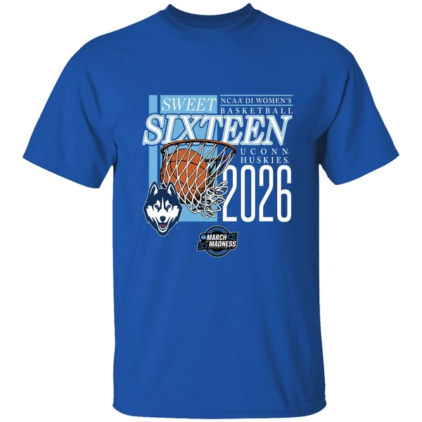 Uconn Huskies Sweet Sixteen 2026 Ncaa D1 Womens Basketball March Madness Shirt - Image 8