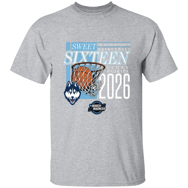 Uconn Huskies Sweet Sixteen 2026 Ncaa D1 Womens Basketball March Madness Shirt - Image 9