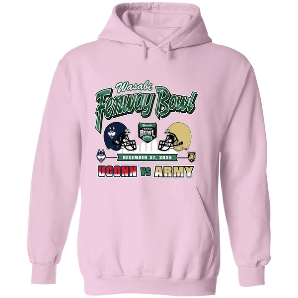 Uconn Huskies Vs Army Black Knights 2025 Wasabi Fenway Bowl H2h Hoodie - Image 5