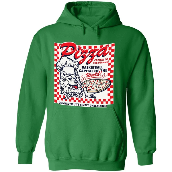 Uconn Pizza Basketball Capital Of The World Hoodie - Image 2