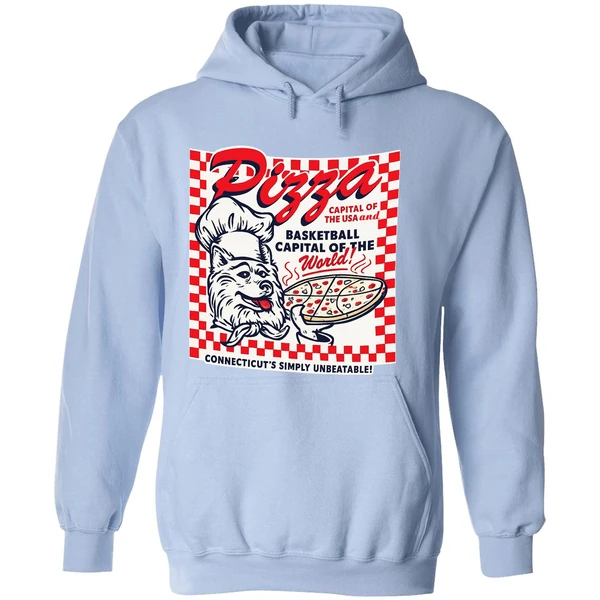 Uconn Pizza Basketball Capital Of The World Hoodie - Image 4