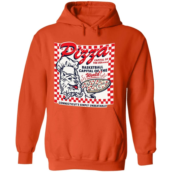 Uconn Pizza Basketball Capital Of The World Hoodie - Image 6
