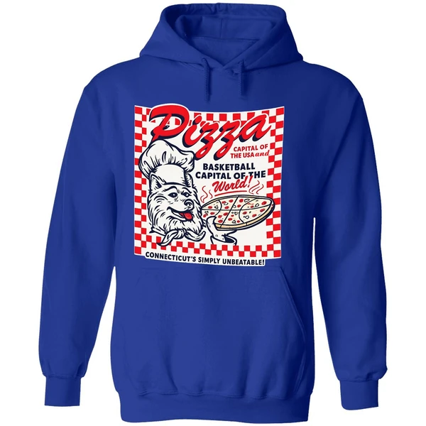 Uconn Pizza Basketball Capital Of The World Hoodie - Image 7