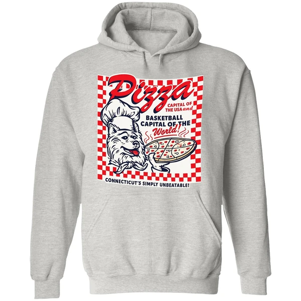 Uconn Pizza Basketball Capital Of The World Hoodie - Image 9