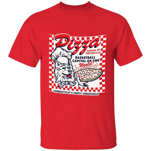 Uconn Pizza Basketball Capital Of The World Shirt - Image 4