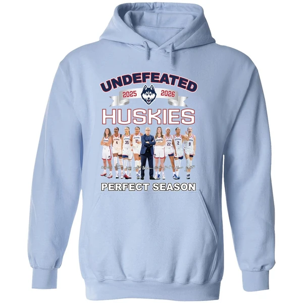 Uconn Womens Basketball Undefeated 2025 26 Perfect Season Hoodie - Image 4