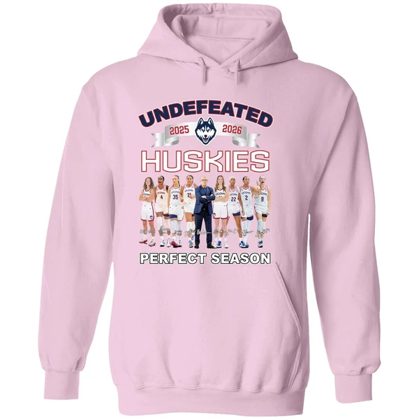 Uconn Womens Basketball Undefeated 2025 26 Perfect Season Hoodie - Image 5