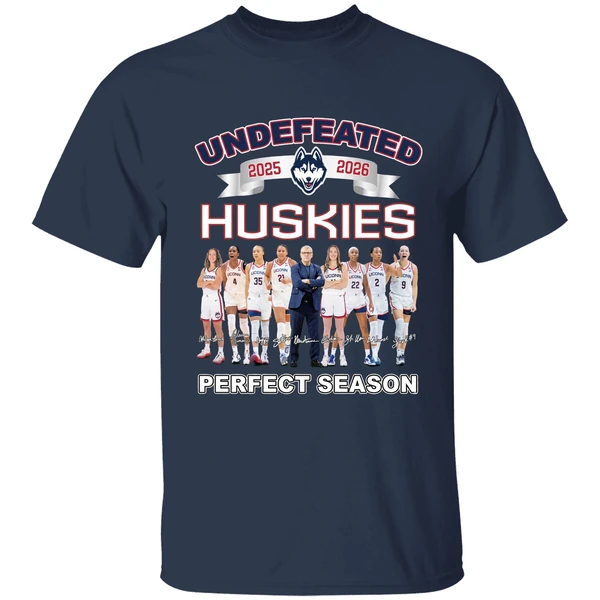 Uconn Womens Basketball Undefeated 2025 26 Perfect Season Shirt - Image 5