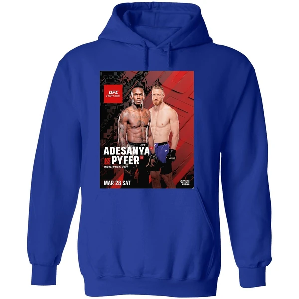 Ufc Fight Night Adesanya Vs Pyfer Middleweight Bout March 28 2026 Hoodie - Image 7