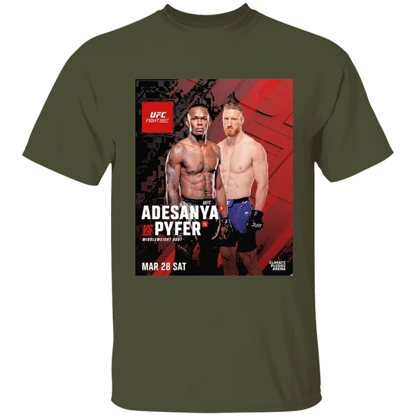 Ufc Fight Night Adesanya Vs Pyfer Middleweight Bout March 28 2026 Shirt - Image 4