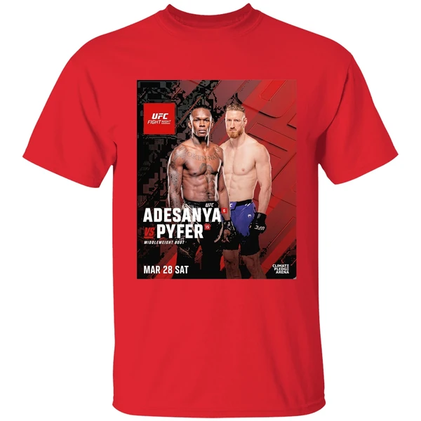 Ufc Fight Night Adesanya Vs Pyfer Middleweight Bout March 28 2026 Shirt - Image 7