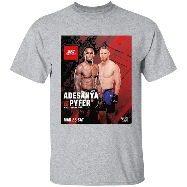 Ufc Fight Night Adesanya Vs Pyfer Middleweight Bout March 28 2026 Shirt - Image 9