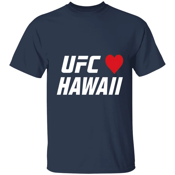 ufc heart hawaii charity shirt navy