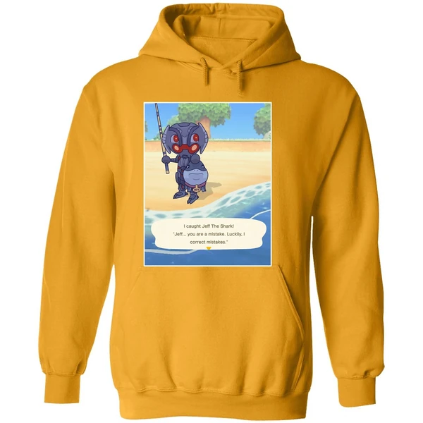 Ultron Marvel I Caught Jeff The Shark Jeff You Are A Mistake Luckily I Correct Mistakes Hoodie