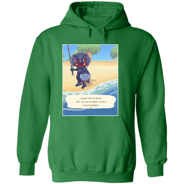 Ultron Marvel I Caught Jeff The Shark Jeff You Are A Mistake Luckily I Correct Mistakes Hoodie - Image 2