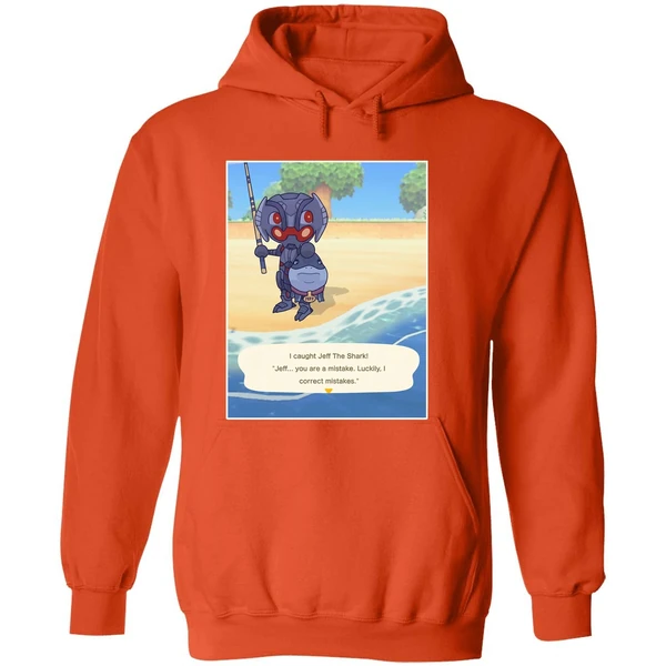 Ultron Marvel I Caught Jeff The Shark Jeff You Are A Mistake Luckily I Correct Mistakes Hoodie - Image 6
