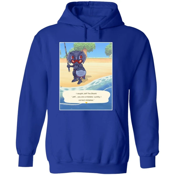 Ultron Marvel I Caught Jeff The Shark Jeff You Are A Mistake Luckily I Correct Mistakes Hoodie - Image 7