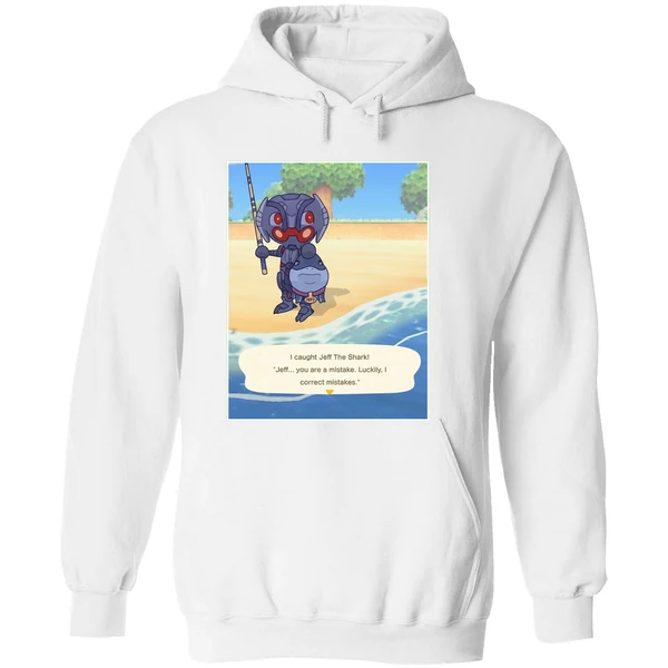 Ultron Marvel I Caught Jeff The Shark Jeff You Are A Mistake Luckily I Correct Mistakes Hoodie - Image 8