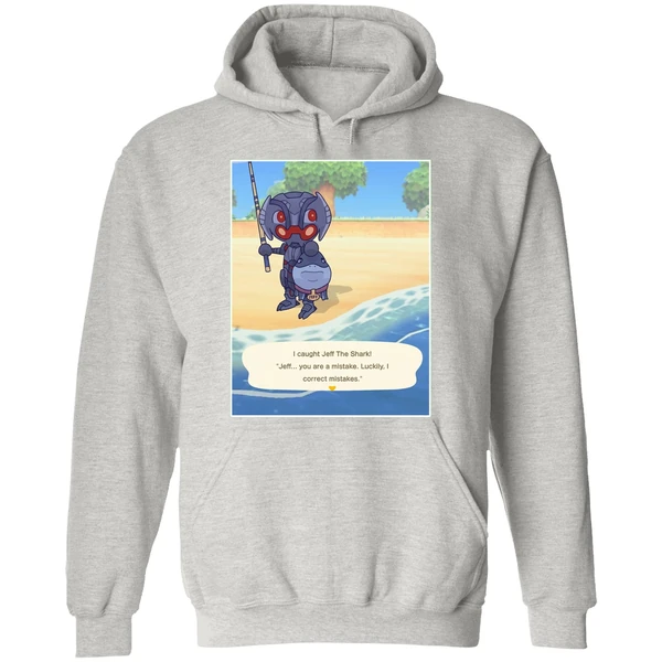 Ultron Marvel I Caught Jeff The Shark Jeff You Are A Mistake Luckily I Correct Mistakes Hoodie - Image 9