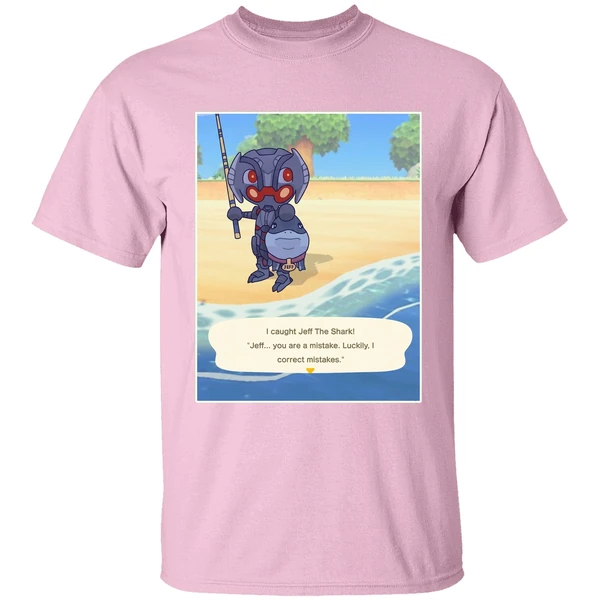 Ultron Marvel I Caught Jeff The Shark Jeff You Are A Mistake Luckily I Correct Mistakes Shirt - Image 3