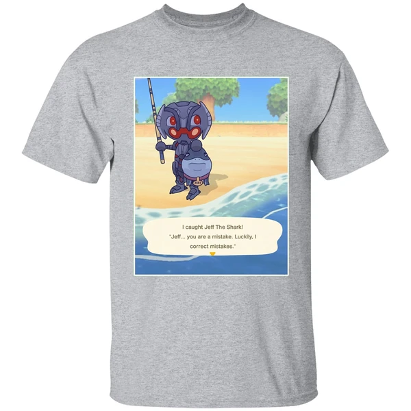 Ultron Marvel I Caught Jeff The Shark Jeff You Are A Mistake Luckily I Correct Mistakes Shirt - Image 9
