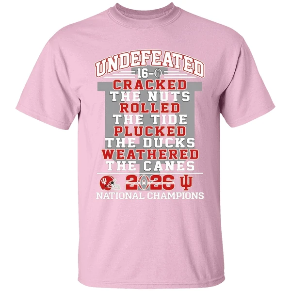 undefeated 16 0 indiana hoosiers cracked the nuts rolled the tide plucked shirt lightpink