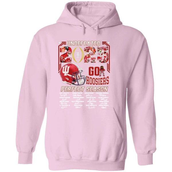 Undefeated 2025 Perfect Season Go Hoosiers Signature Hoodie - Image 5