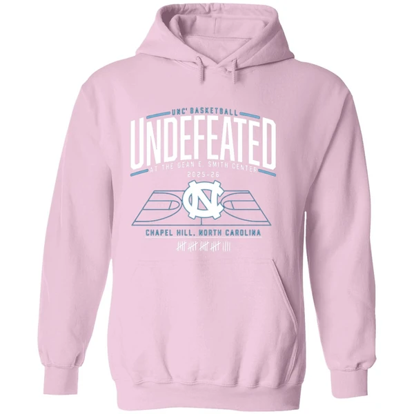 Undefeated At The Dean E Smith Center North Carolina Tar Heels Basketball 2025 2026 Hoodie - Image 5