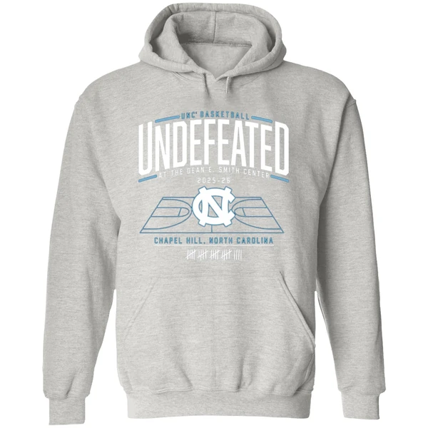 Undefeated At The Dean E Smith Center North Carolina Tar Heels Basketball 2025 2026 Hoodie - Image 9